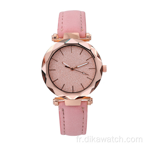 Vente en gros usine vente directe ciel étoilé montre pour femmes Quartz conception spéciale petites montres robe de charme dames montre-bracelet chaude